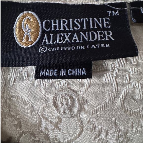 Christine Alexander L VTG Swarovski Crysta Jacket Glam 90s Y2K Bling tapestry - Picture 5 of 11